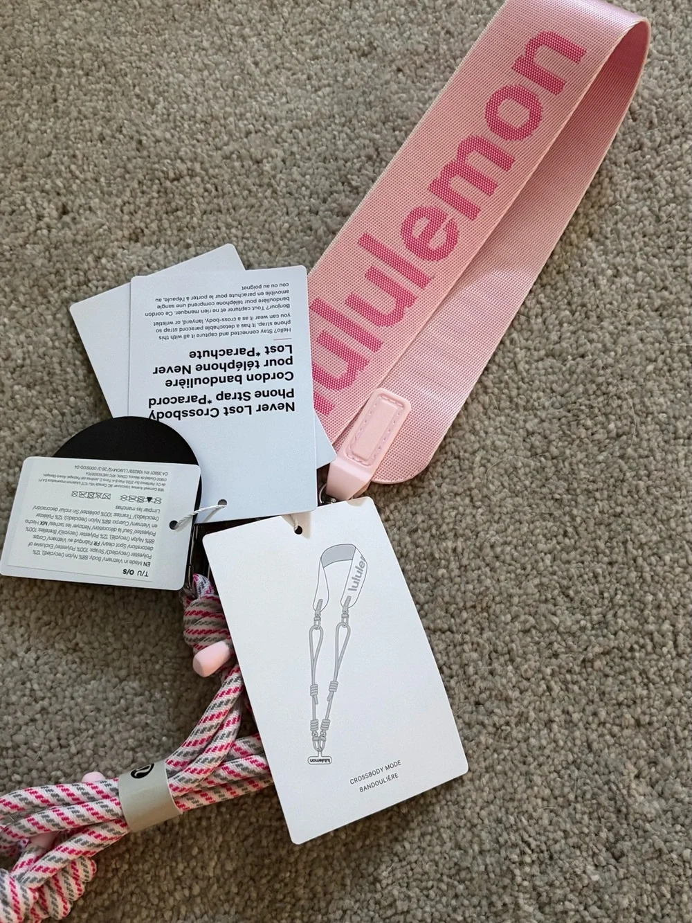 lululemon athletica branded pink